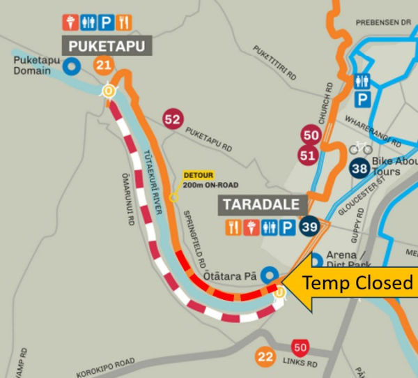 Puketapu Temp Closed