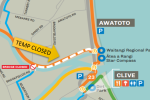 Temp Closure - Awatoto- Brookfields Bridge